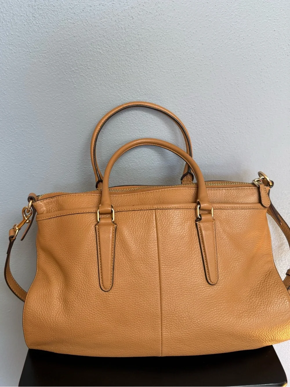 Coach pebbled leather